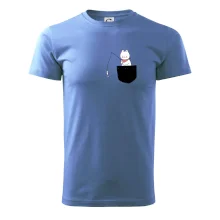 Mačka s rybou vo vrecku