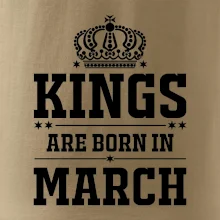 Kings are born in March