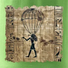 Egyptské hieroglyfy parašutista
