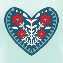 Folklór - srdce modré plné