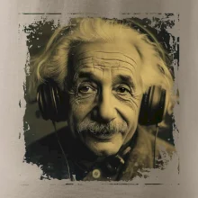 Albert Einstein so slúchadlami