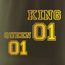 King - Queen - 01 dres - zlatá potlač