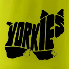 Yorkšírský teriér - Yorkie - Nápis v tele Yorkšírský teriér - Yorkie - Nápis v tele