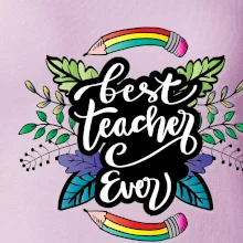 Farebné ceruzky best teacher ever