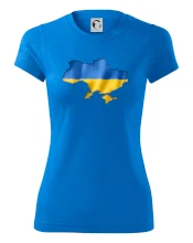 Ukrajina vlajka mapa