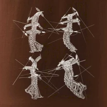 Skrútený stožiar vysokého vedenia