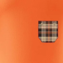 Flanelové triko hnědé