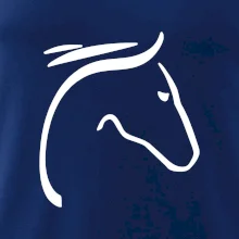 Kôň - hlava silueta Kôň - hlava silueta