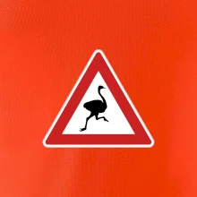 Dopravná značka - Pozor pštros