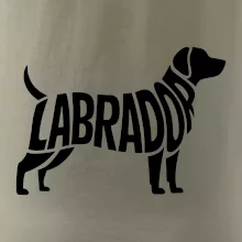 Labrador nápis v tele