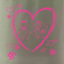 Svadba - kreslené srdce