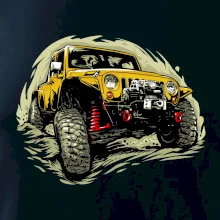 Žltý offroad s navijakom Žltý offroad s navijakom