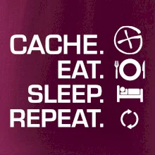 Eat sleep repeat Cache