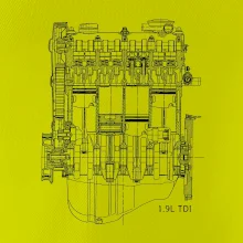 Motor Škoda/ VW 1.9L  TDI ze předu