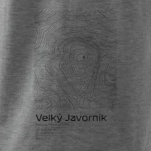 Velký Javorník (Beskydy) - vrstevnice v obdĺžniku