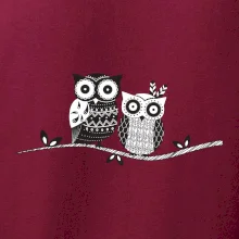 Dve sovy abstraktné