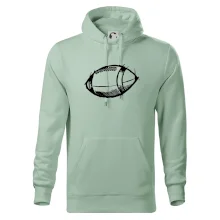 Americký futbal lopta skica