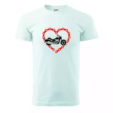 Moto srdce reťaz - chopper