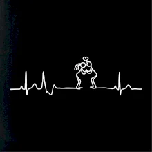 EKG zamilovaný pár