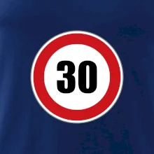 Dopravná značka - obmedzenie rýchlosti 30 Dopravná značka - obmedzenie rýchlosti 30