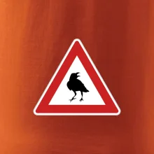 Dopravná značka - Pozor havran Dopravná značka - Pozor havran