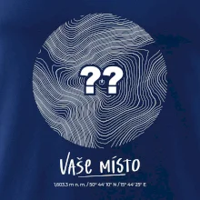 Vaše miesto - vrstevnice v kruhu