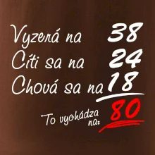 Vyzerá, cíti sa, chová sa - 80 rokov