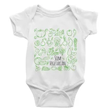 Som vegetarián - zelenina vo štvorci