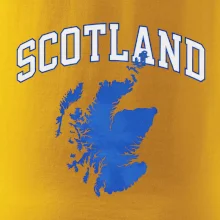 Scotland nápis s mapou
