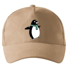 Tučniak so zeleným šálom