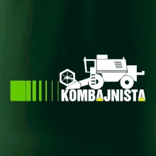 Kombajnista zelená a žltá Kombajnista zelená a žltá
