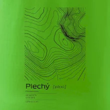 Plechý - vrstevnice v obdĺžniku