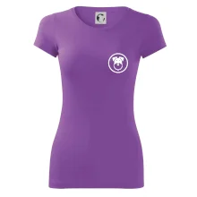 Bradáč v koliesku na prsníku