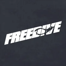 Freedive - nápis s potápačom