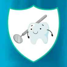 Zúbok na prsníku - zrkadlo