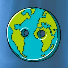 Planéta krajiny gombík (Pecka design)