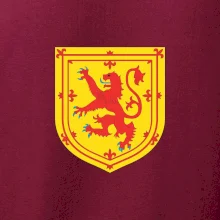 Škótsky lev na hrudi