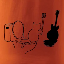 Mačka a gitara WC