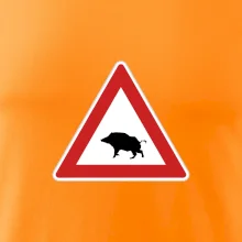 Dopravná značka - Pozor diviak Dopravná značka - Pozor diviak