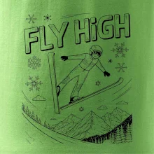 Čiernobiely skokan fly high