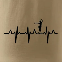 EKG tanečnice salsy