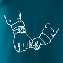 Otec a syn ruky obrys Otec a syn ruky obrys