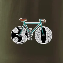 Narodeniny 30 rokov na bicykli