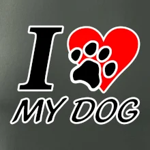 I love my dog - nápis I love my dog - nápis