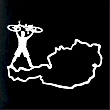 Cyklista - Mapa Rakúska