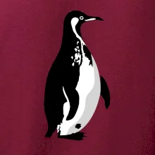 Tučniak čiernobiely z boku