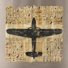 Egyptské hieroglyfy lietadlo