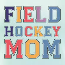 Field hockey mom - športové písmo