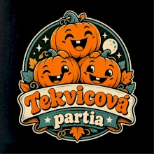 Tekvicová partia - tri veselé tekvice retro