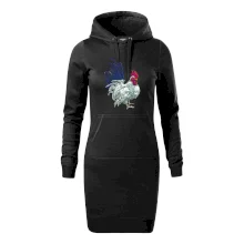 Kohút kreslený biely